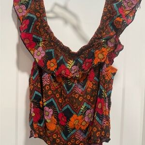 Patrons of Peace Multicolor Floral Blouse